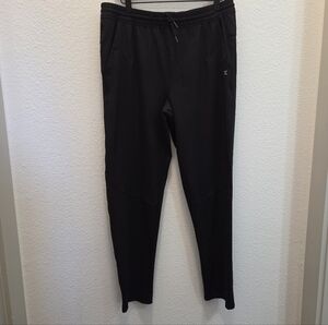 Athletic BLACK Pants Quick Dry Stretchy Casual Athleisure Sz XL Husky 18/20